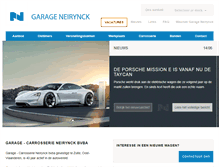 Tablet Screenshot of garageneirynck.be